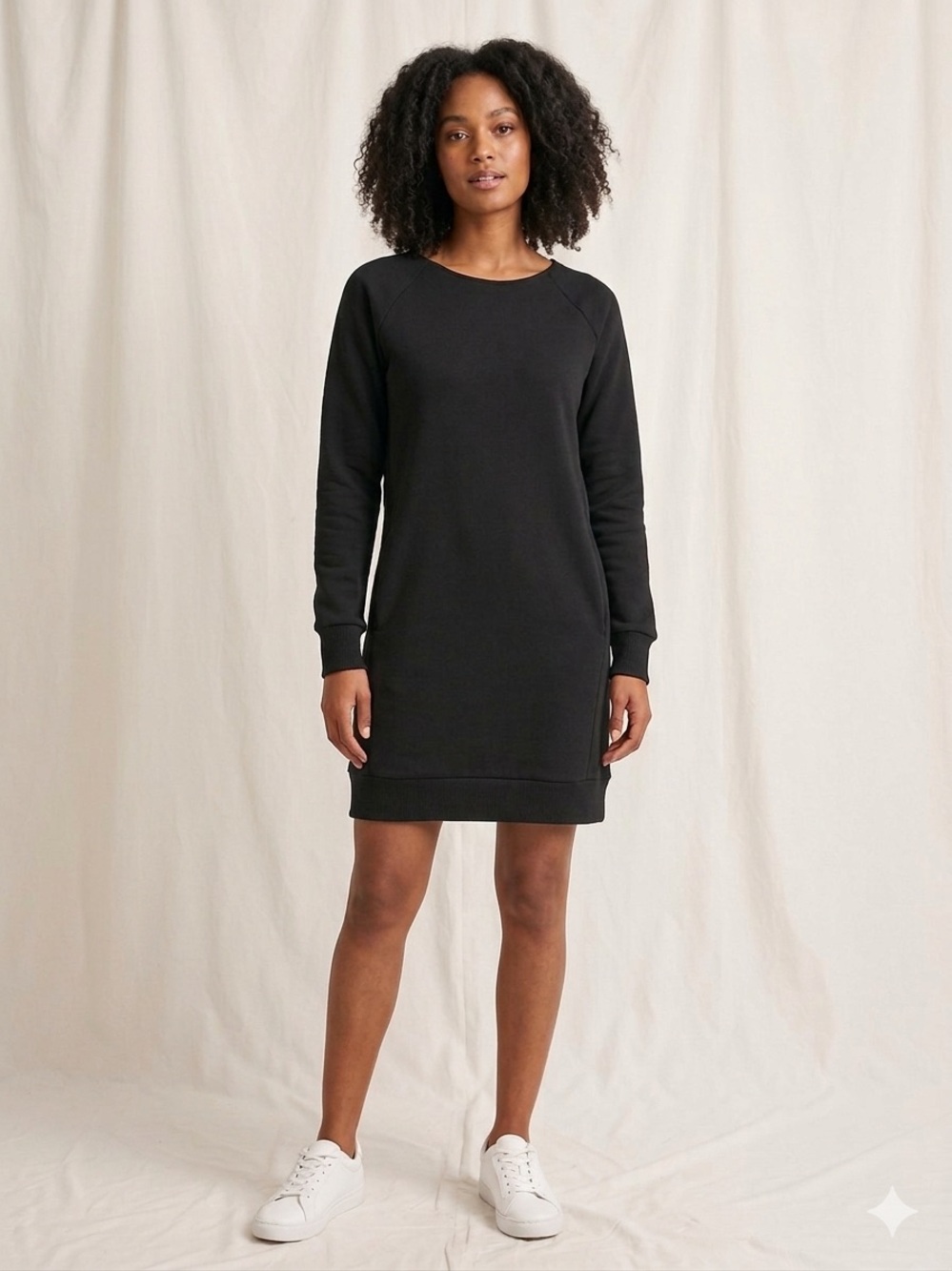 Black Sweatshirt Dress  by Bench - Women